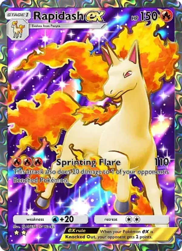 Rapidash ex — Mega Rising card #253