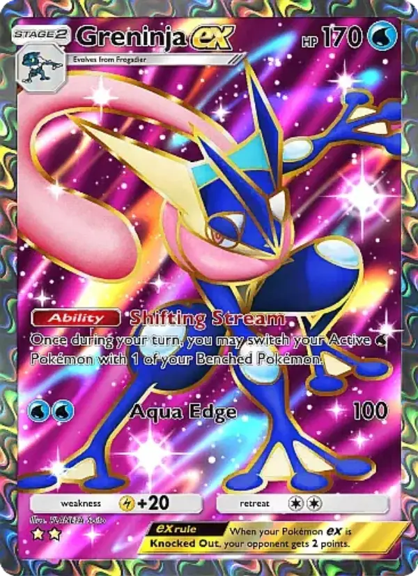 Greninja ex — Mega Rising card #256