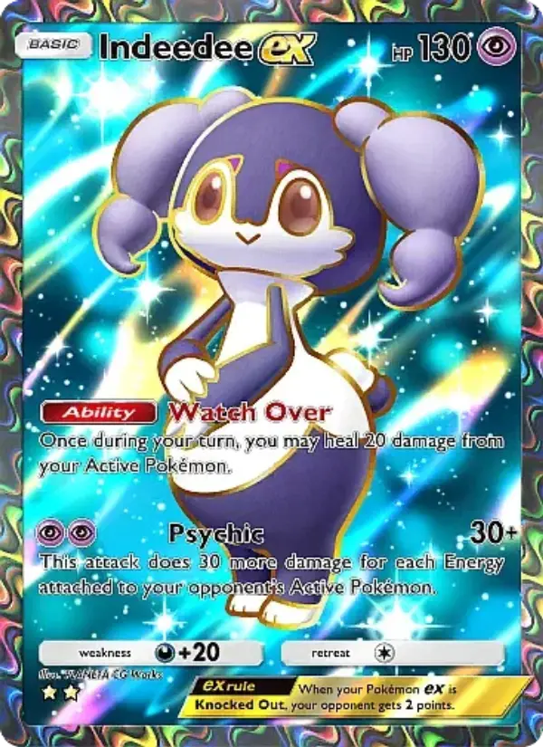 Indeedee ex — Mega Rising card #260