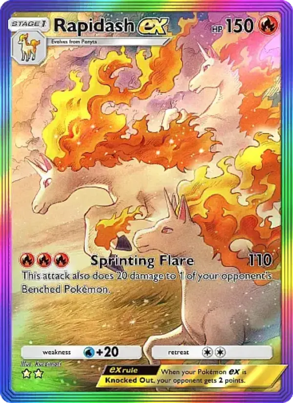 Rapidash ex — Mega Rising card #274