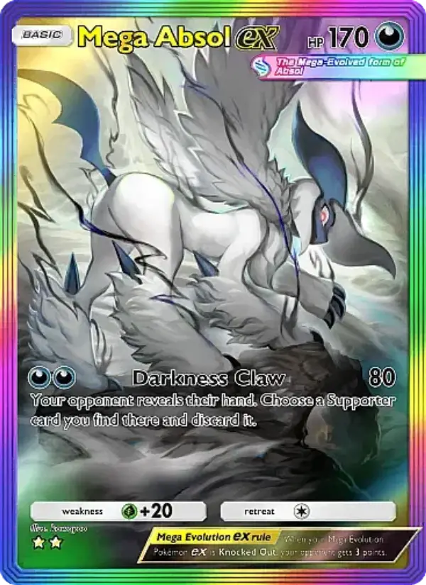 Mega Absol ex — Mega Rising card #280