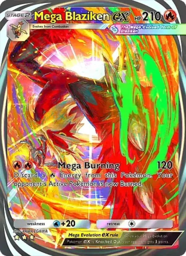 Mega Blaziken ex — Mega Rising card #284