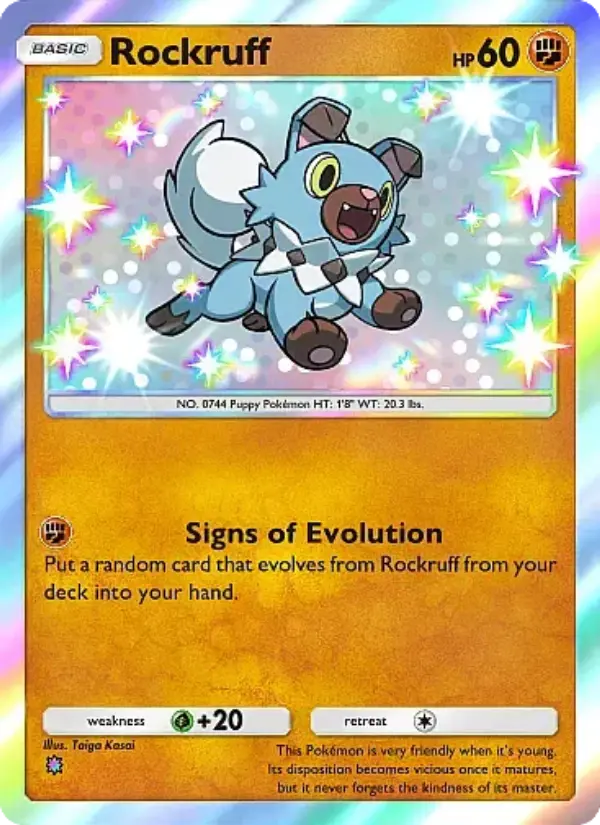 Rockruff — Mega Rising card #310