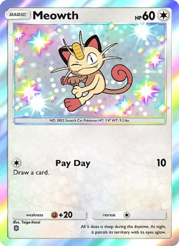 Meowth — Mega Rising card #312