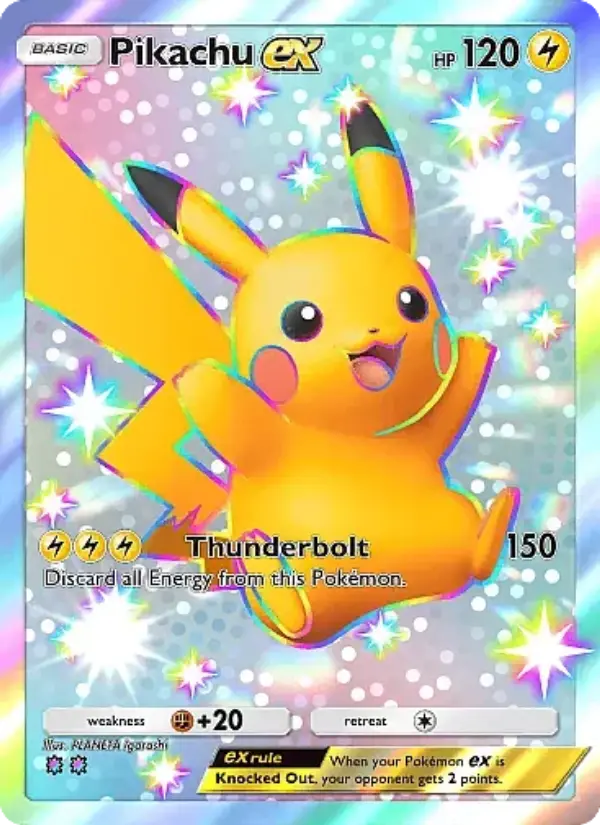 Pikachu ex — Mega Rising card #321