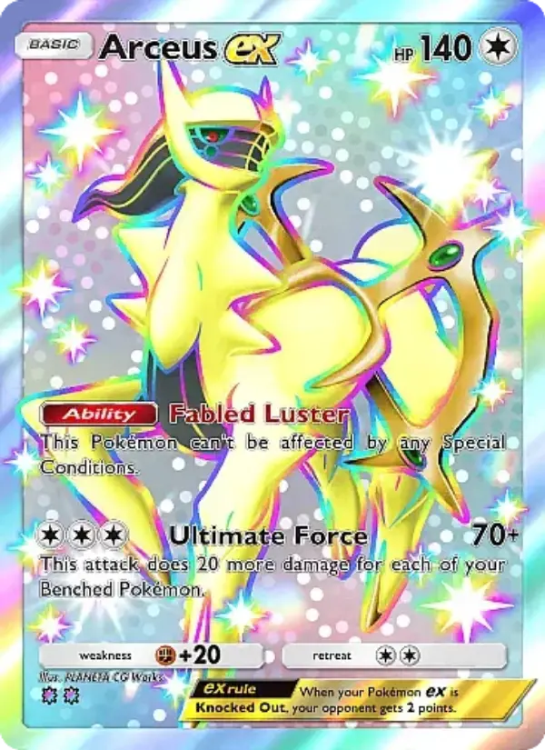 Arceus ex — Mega Rising card #328