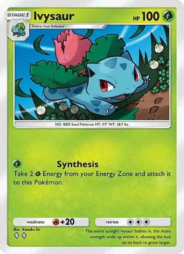 Ivysaur — Crimson Blaze card #002