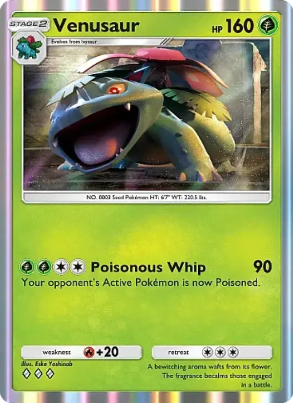 Venusaur — Crimson Blaze card #003