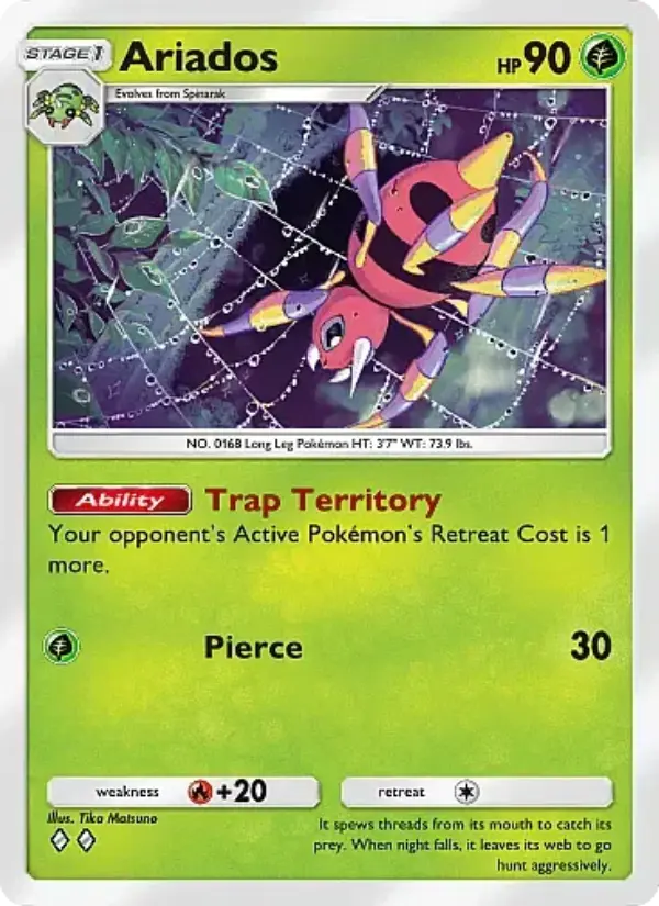 Ariados — Crimson Blaze card #006