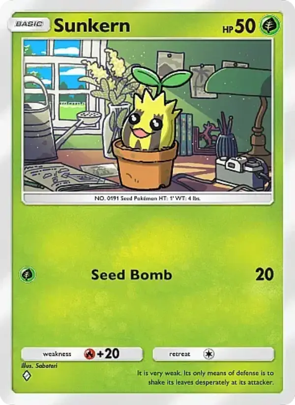 Sunkern — Crimson Blaze card #007