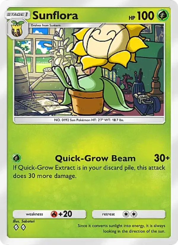 Sunflora — Crimson Blaze card #008