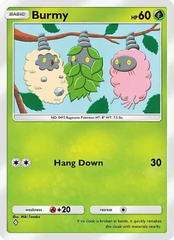 Burmy — Crimson Blaze card #009