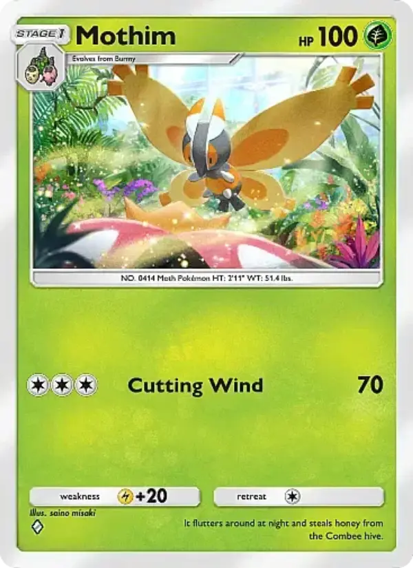 Mothim — Crimson Blaze card #010
