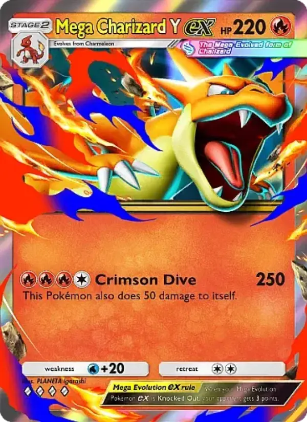 Mega Charizard Y ex — Crimson Blaze card #014