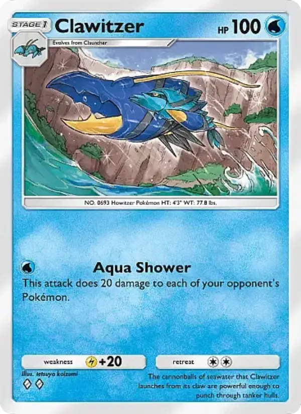 Clawitzer — Crimson Blaze card #023