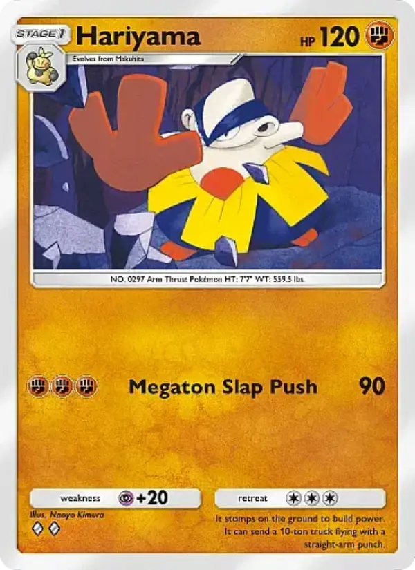 Hariyama — Crimson Blaze card #040