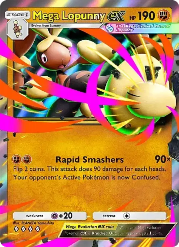 Mega Lopunny ex — Crimson Blaze card #042