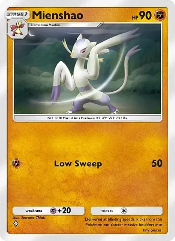 Mienshao — Crimson Blaze card #044