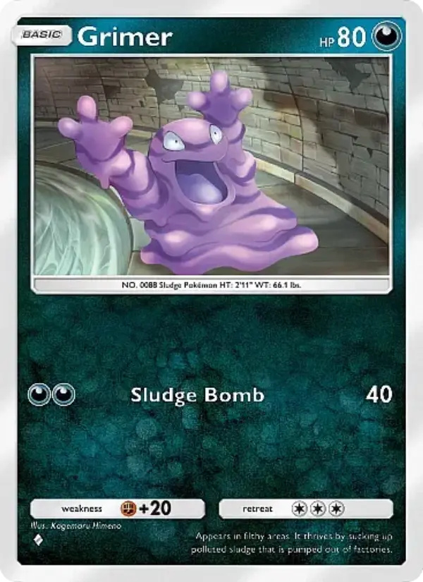 Grimer — Crimson Blaze card #045