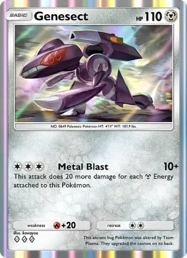 Genesect — Crimson Blaze card #054