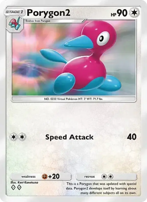 Porygon2 — Crimson Blaze card #057