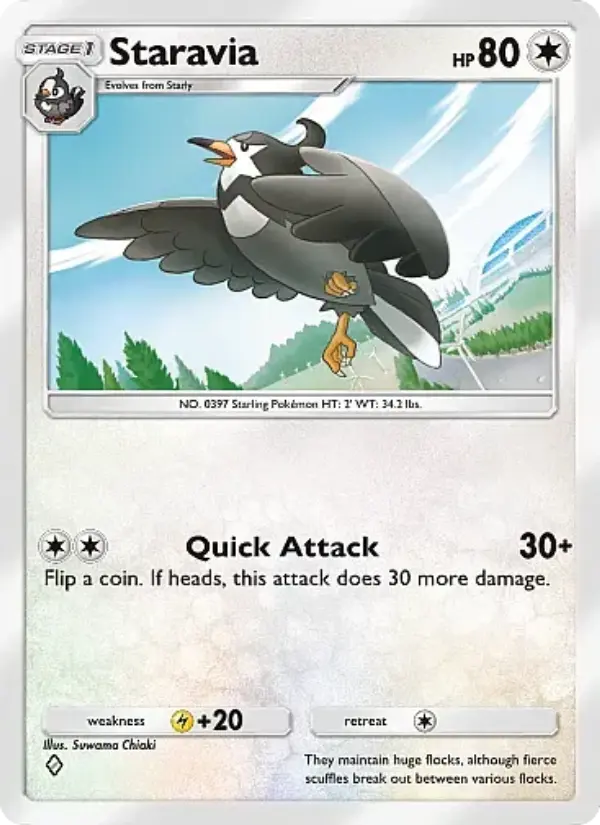 Staravia — Crimson Blaze card #060