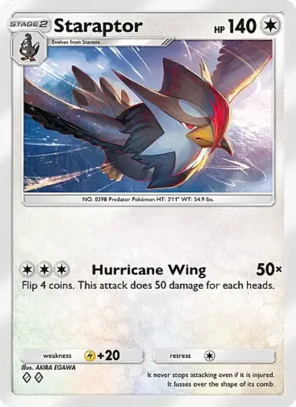 Staraptor — Crimson Blaze card #061