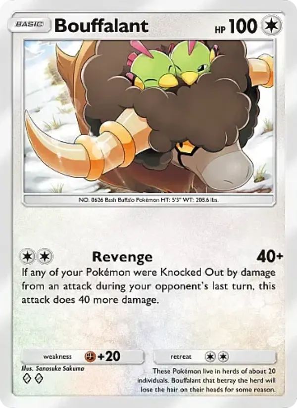 Bouffalant — Crimson Blaze card #064