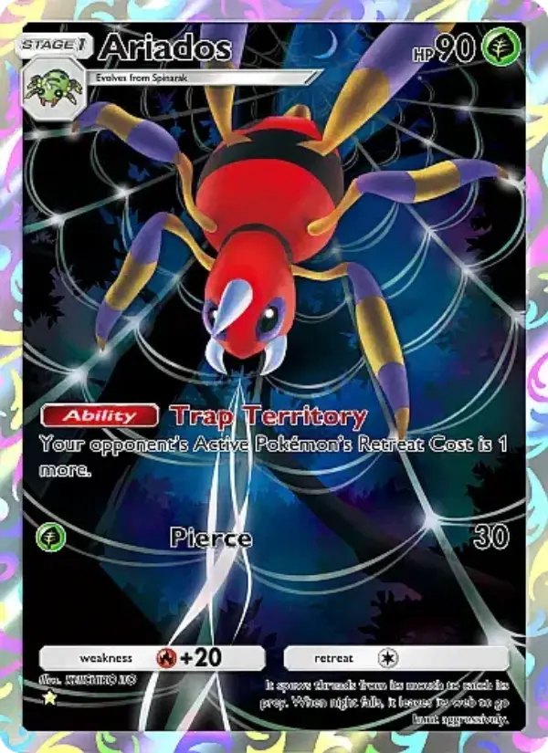 Ariados — Crimson Blaze card #070