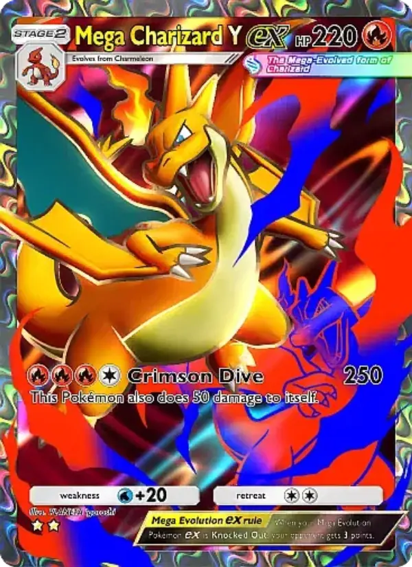 Mega Charizard Y ex — Crimson Blaze card #077