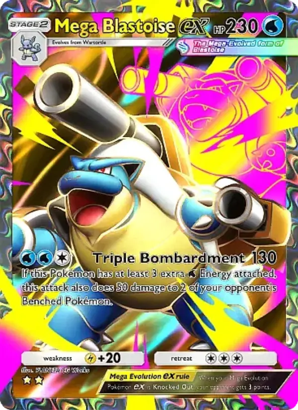 Mega Blastoise ex — Crimson Blaze card #078