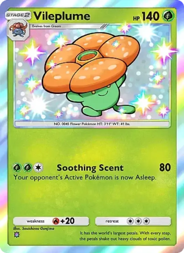 Vileplume — Crimson Blaze card #090