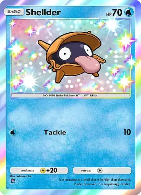 Shellder — Crimson Blaze card #092