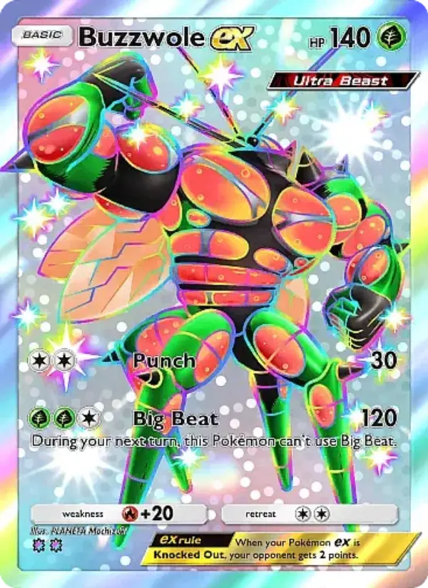 Buzzwole ex — Crimson Blaze card #098