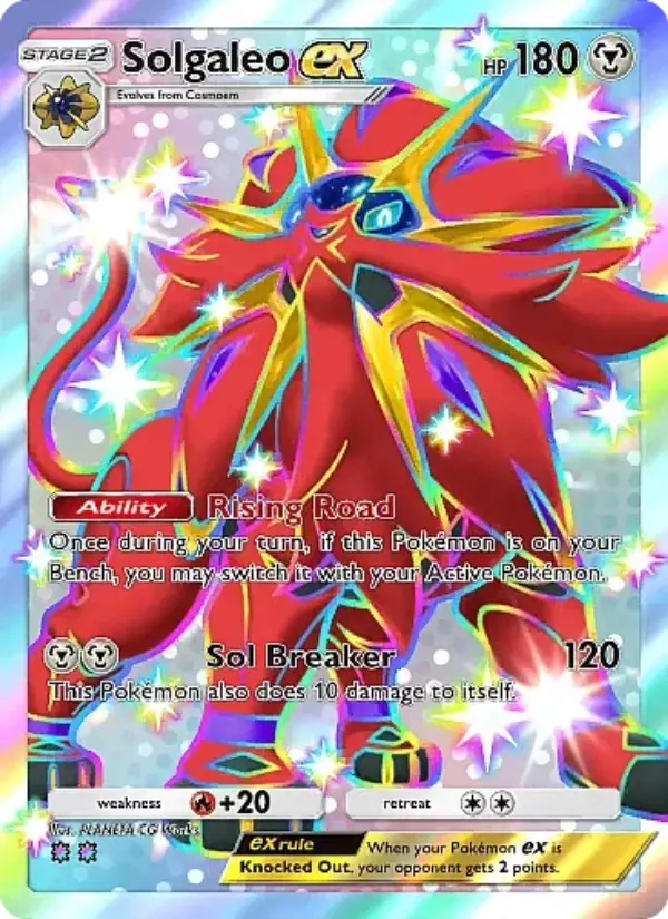 Solgaleo ex — Crimson Blaze card #101