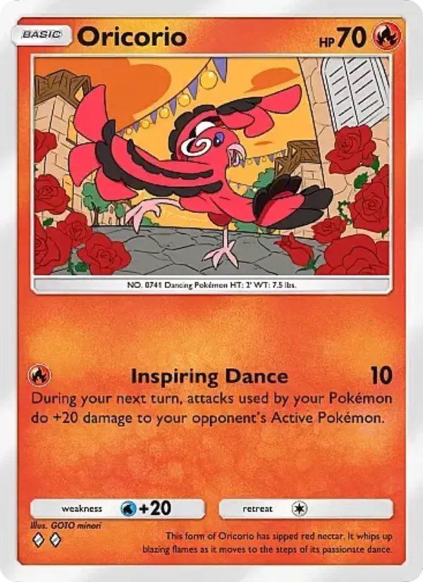 Oricorio — Fantastical Parade card #022