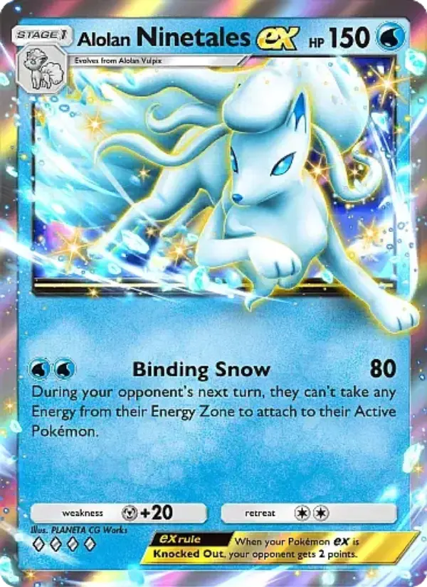Alolan Ninetales ex — Fantastical Parade card #029