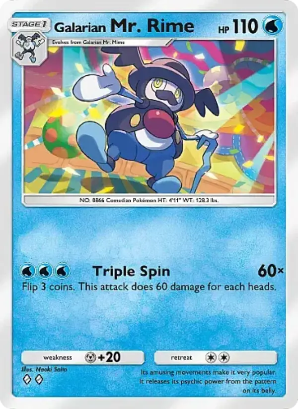 Galarian Mr. Rime — Fantastical Parade card #031