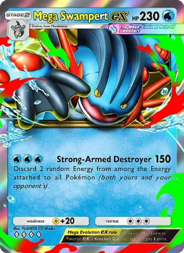 Mega Swampert ex — Fantastical Parade card #036