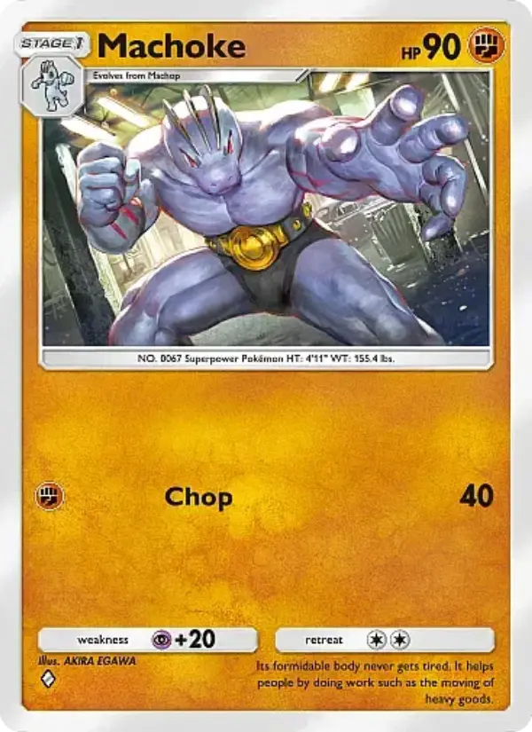 Machoke — Fantastical Parade card #080