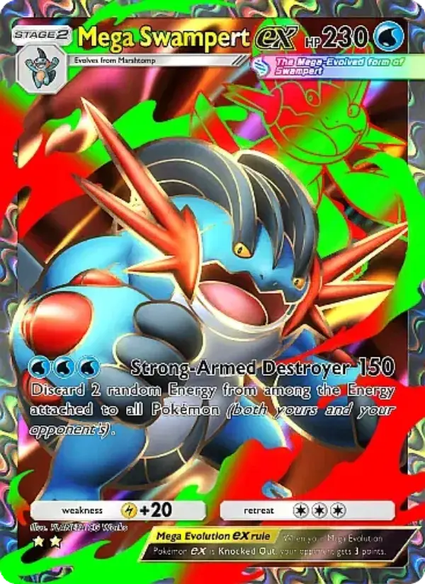 Mega Swampert ex — Fantastical Parade card #183