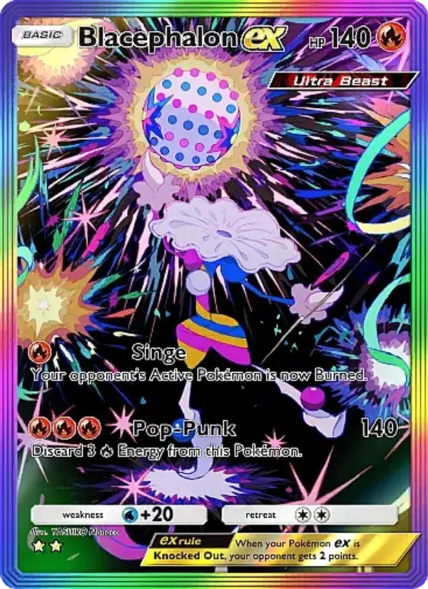 Blacephalon ex — Fantastical Parade card #195