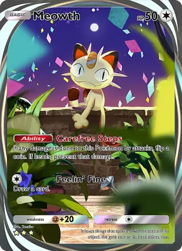 Meowth — Fantastical Parade card #204