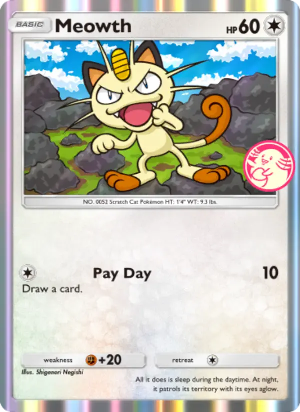 Meowth — Promos-A card #012