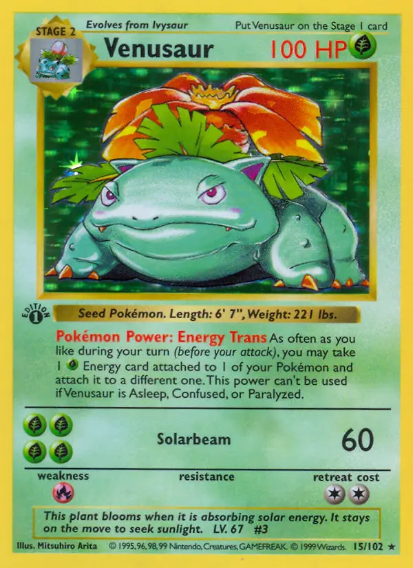 Venusaur — Base Set card #15