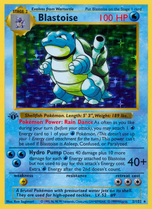 Blastoise — Base Set card #2