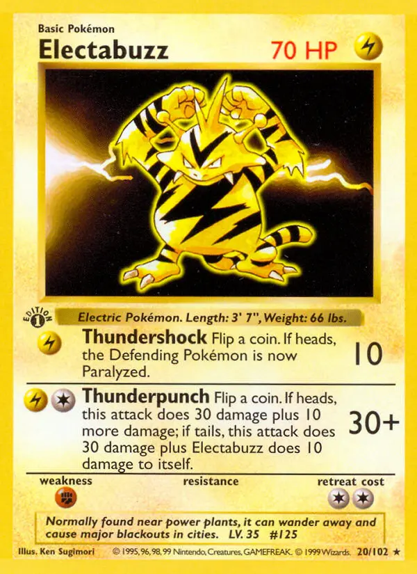Electabuzz — Base Set card #20