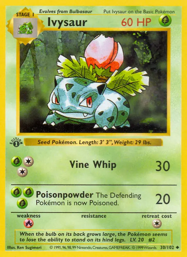 Ivysaur — Base Set card #30