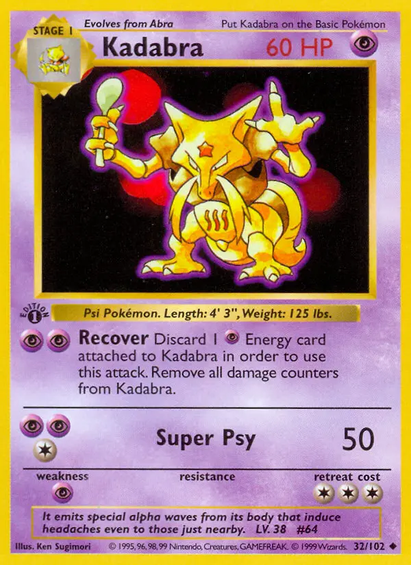 Kadabra — Base Set card #32