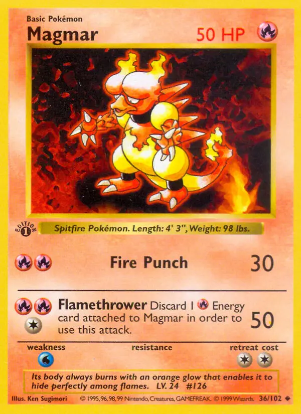 Magmar — Base Set card #36